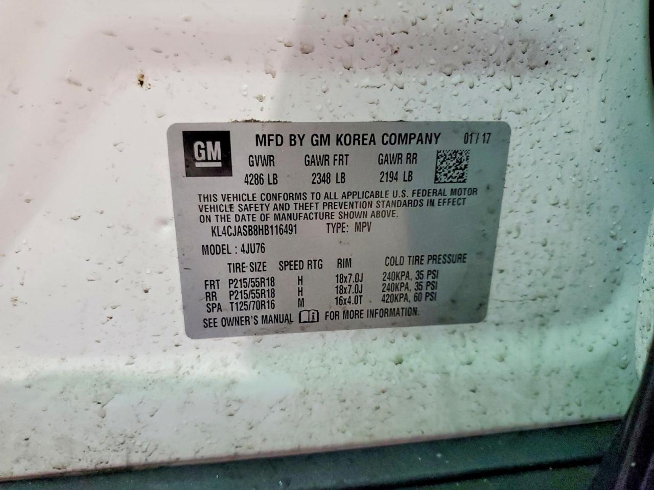 2017 BUICK ENCORE PREFERRED photo 40