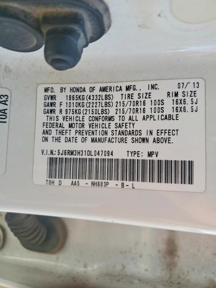 2013 HONDA CR-V LX photo 12