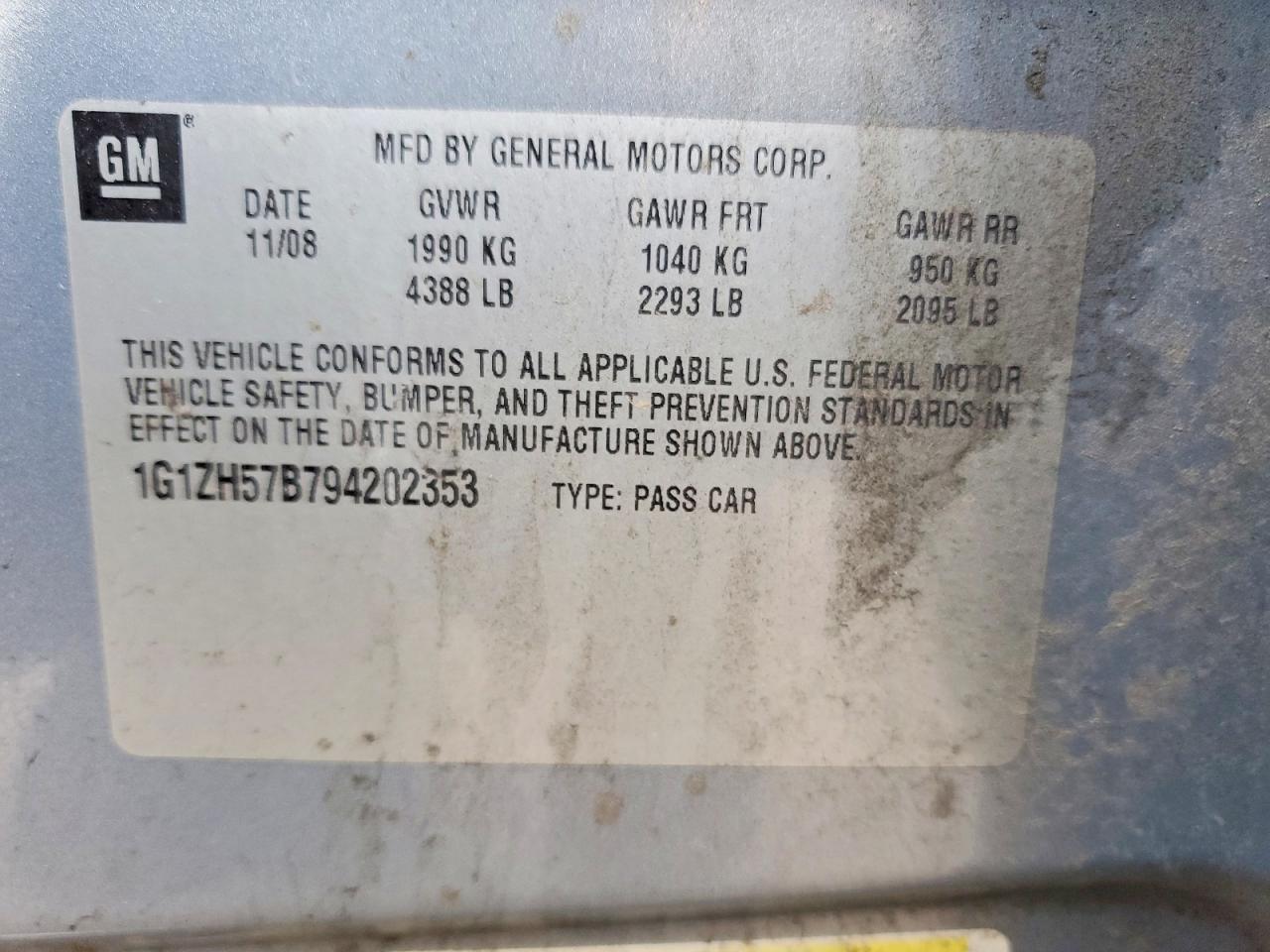 2009 CHEVROLET MALIBU 1LT photo 12