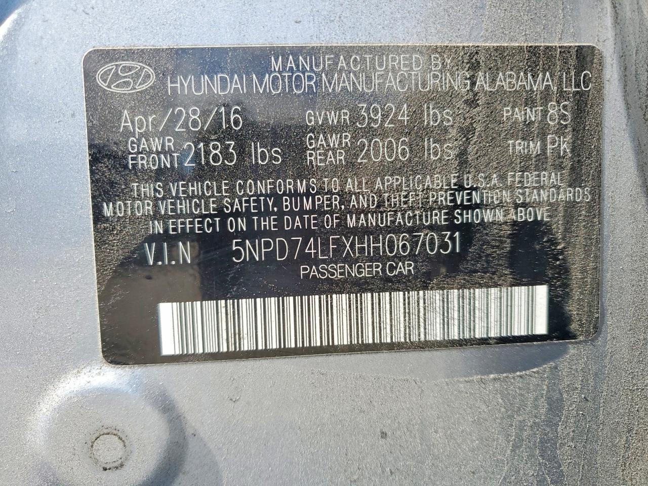 2017 HYUNDAI ELANTRA SE photo 34