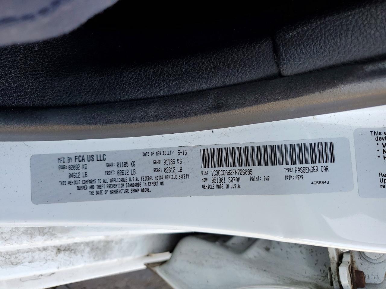 2015 CHRYSLER 200 LIMITED photo 34