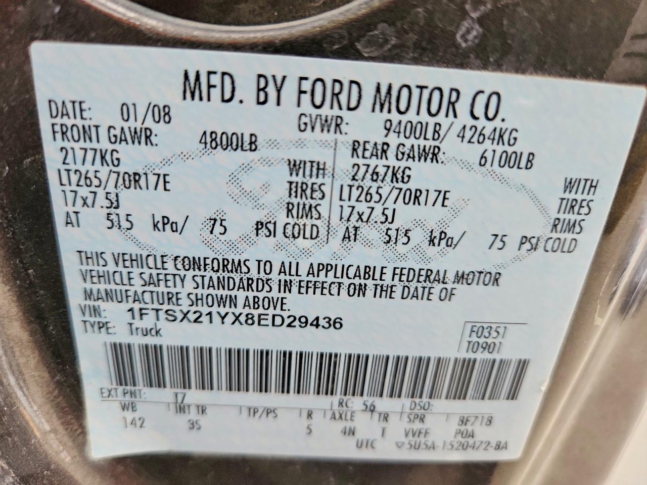 2008 FORD F250 SUPER DUTY photo 34