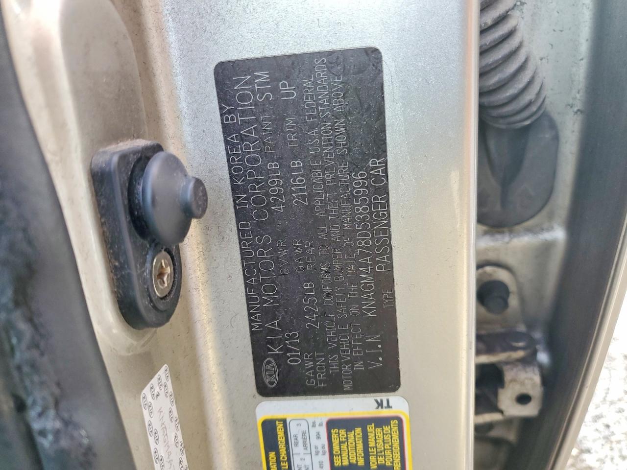 2013 KIA OPTIMA LX photo 23
