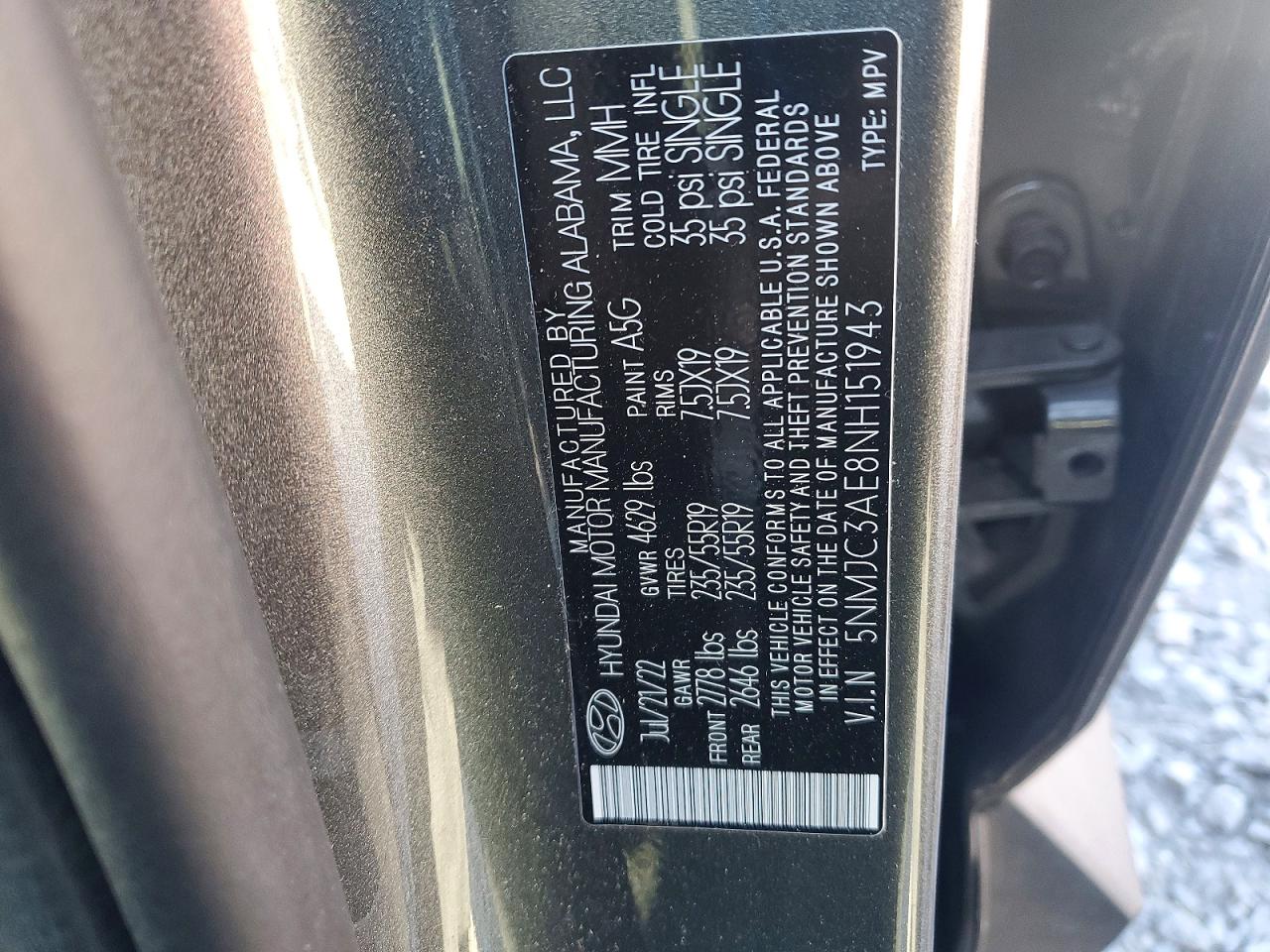 2022 HYUNDAI TUCSON SEL photo 13