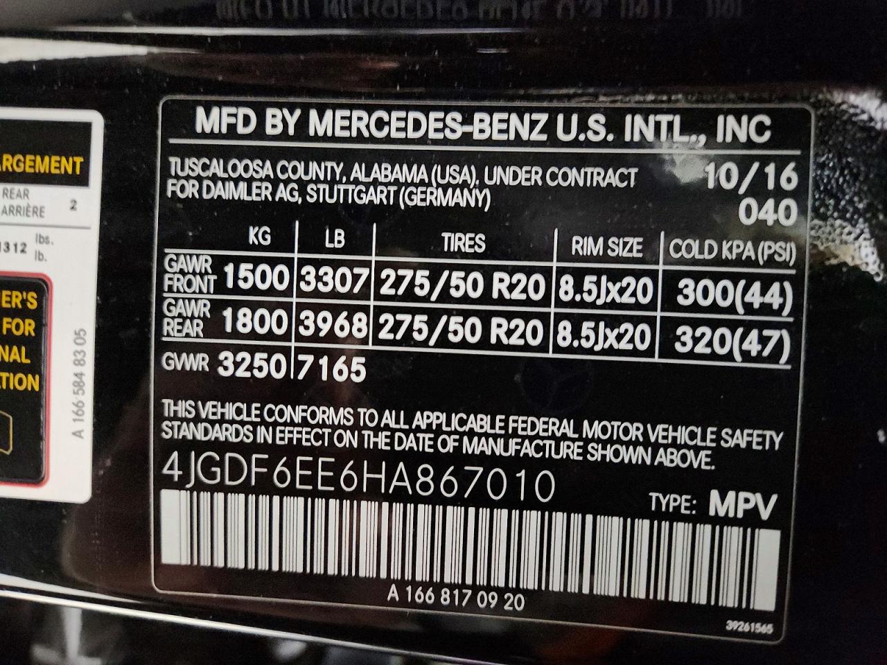 2017 MERCEDES-BENZ GLS 450 4MATIC photo 13