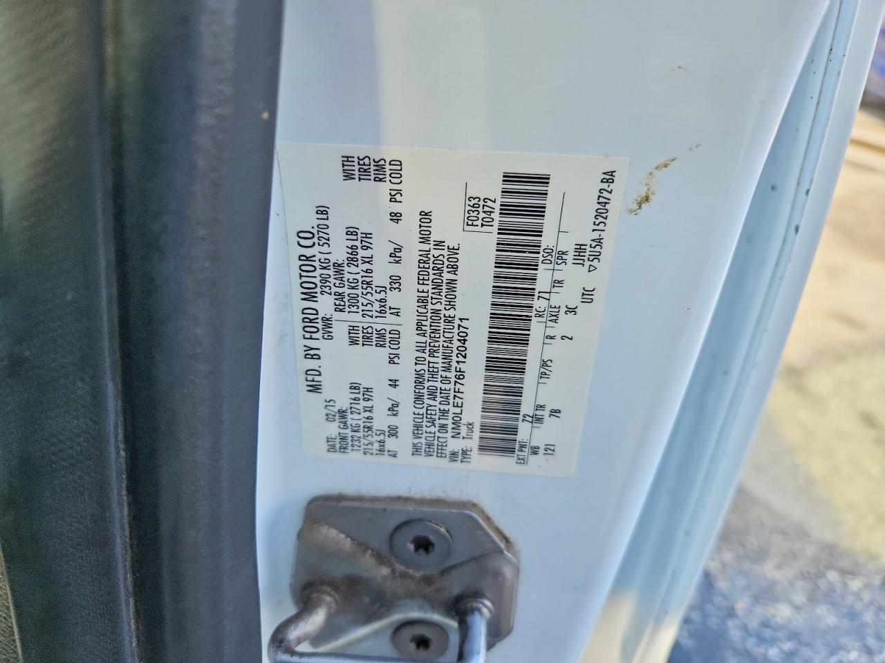 2015 FORD TRANSIT CONNECT XLT photo 12