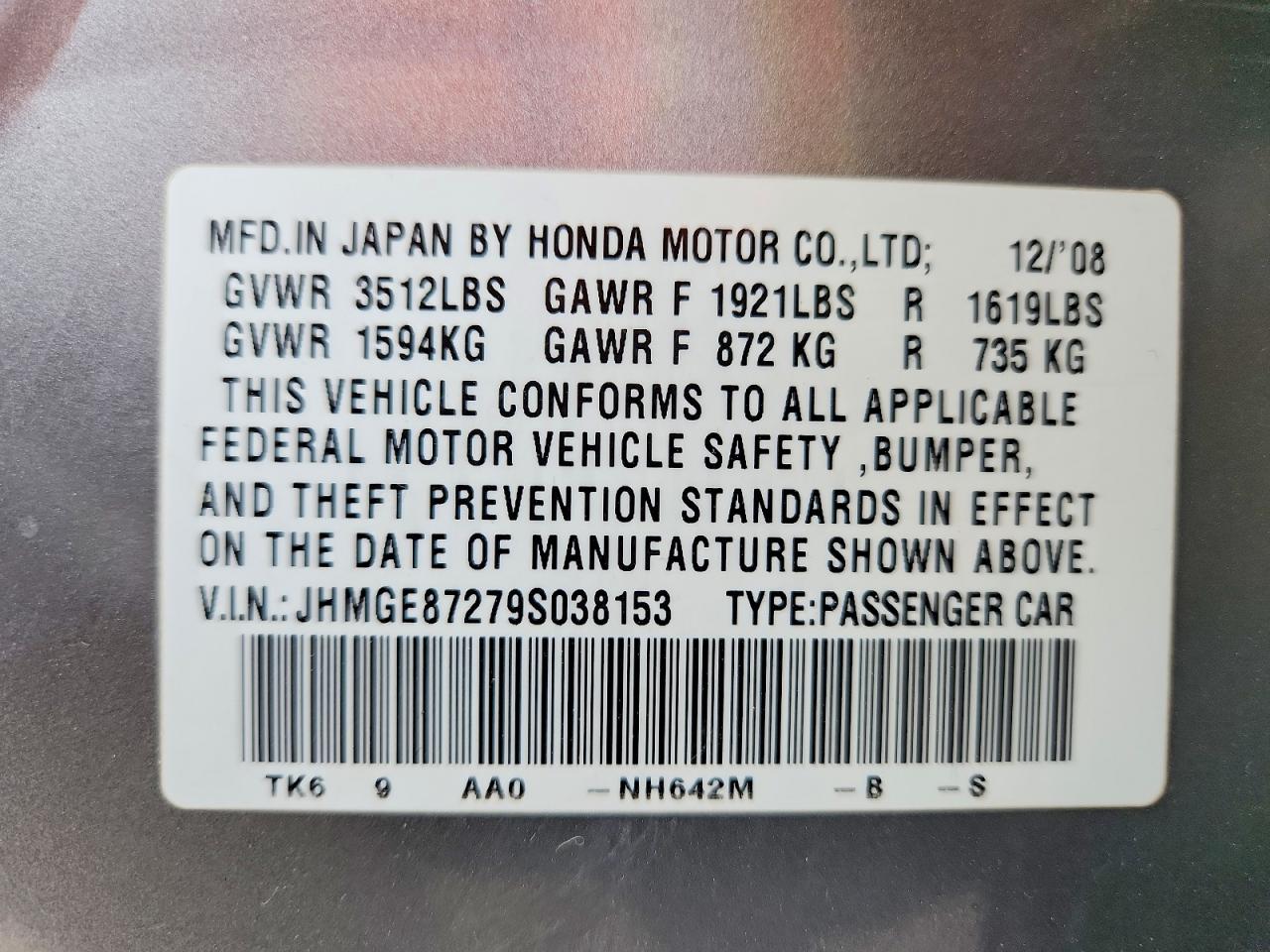 2009 HONDA FIT photo 13