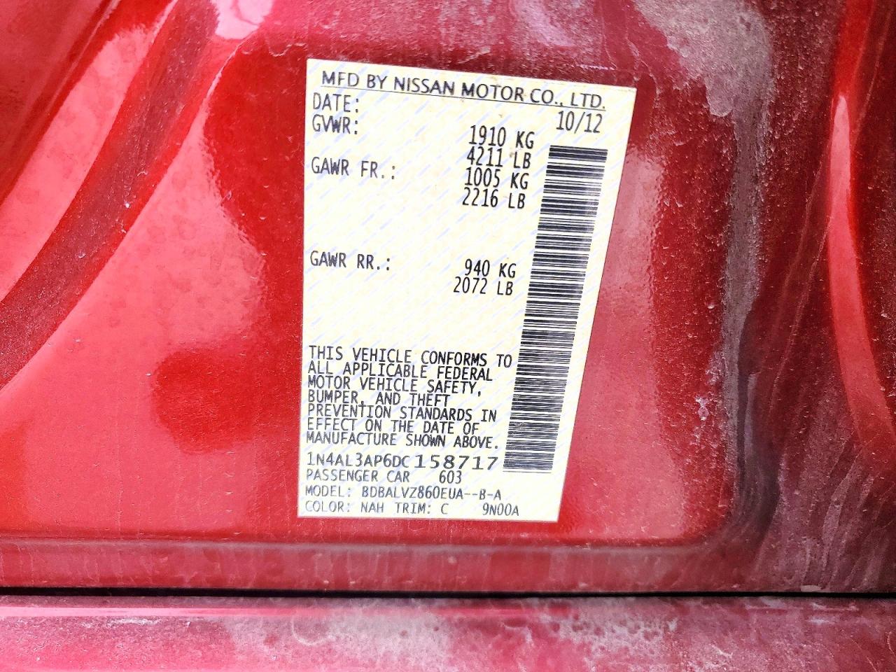 2013 NISSAN ALTIMA 2.5 photo 23
