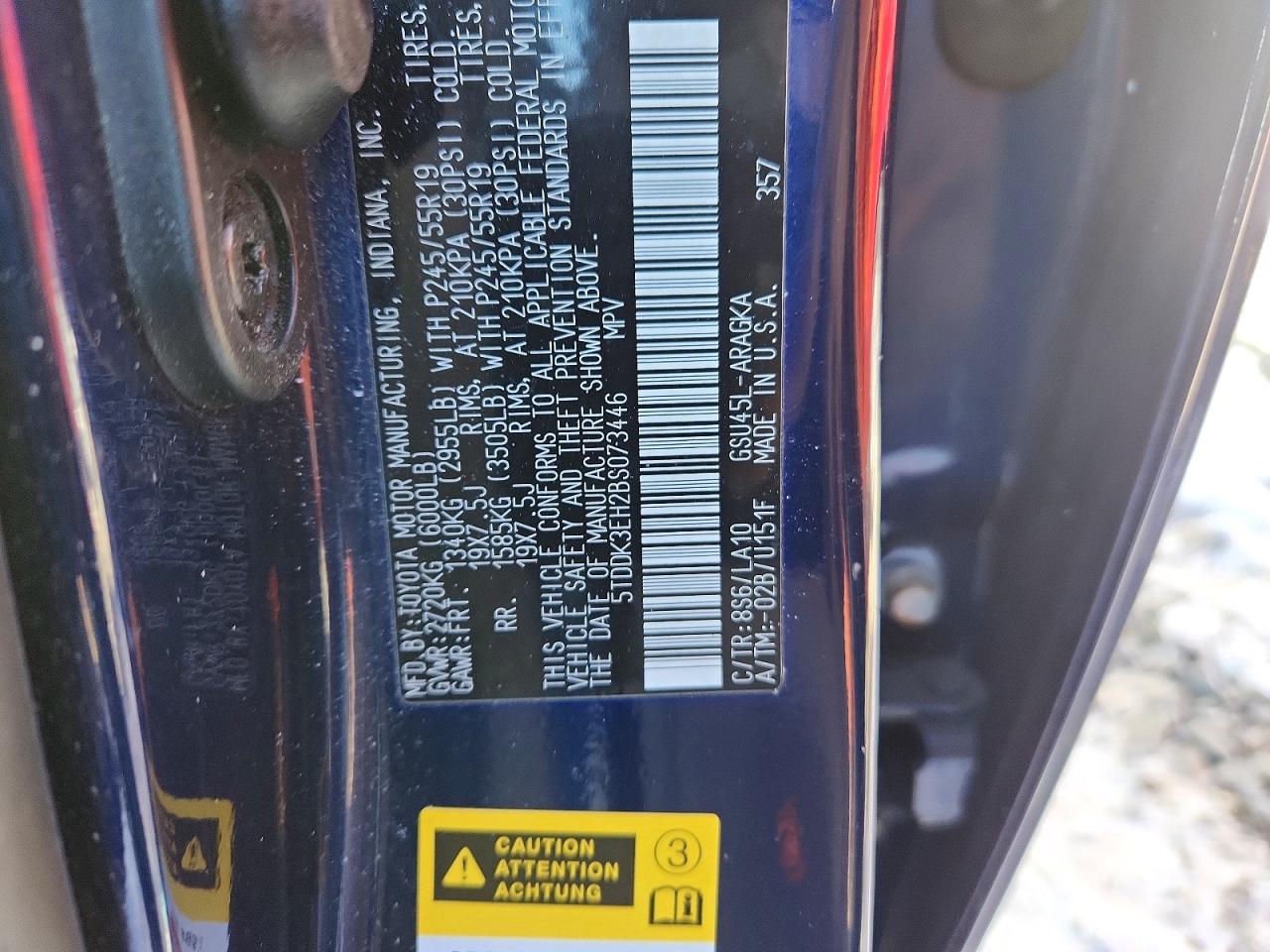 2011 TOYOTA HIGHLANDER LIMITED photo 25