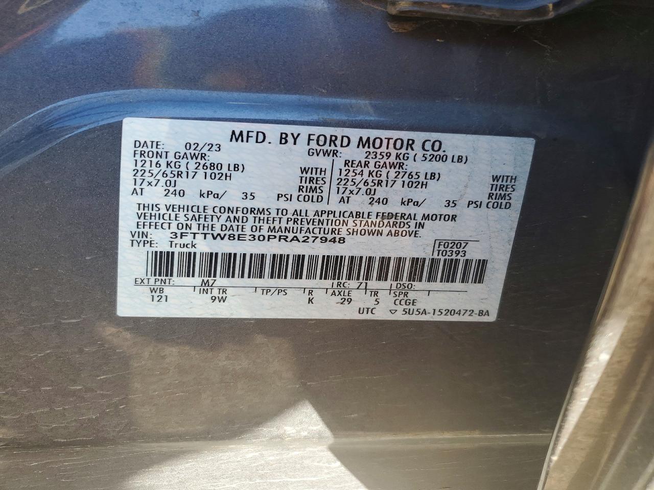 2023 FORD MAVERICK XL photo 12