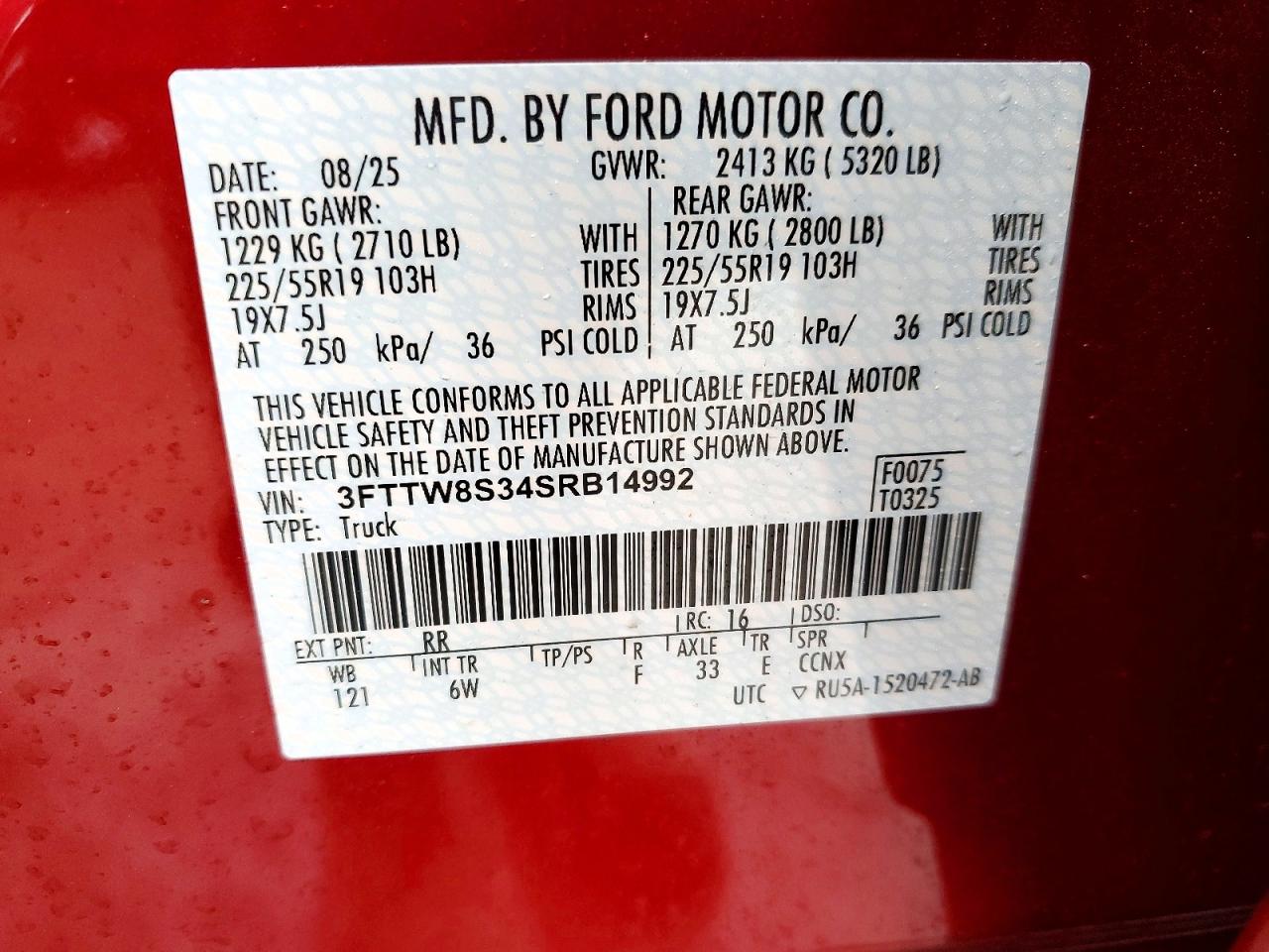 2025 FORD MAVERICK LARIAT photo 37