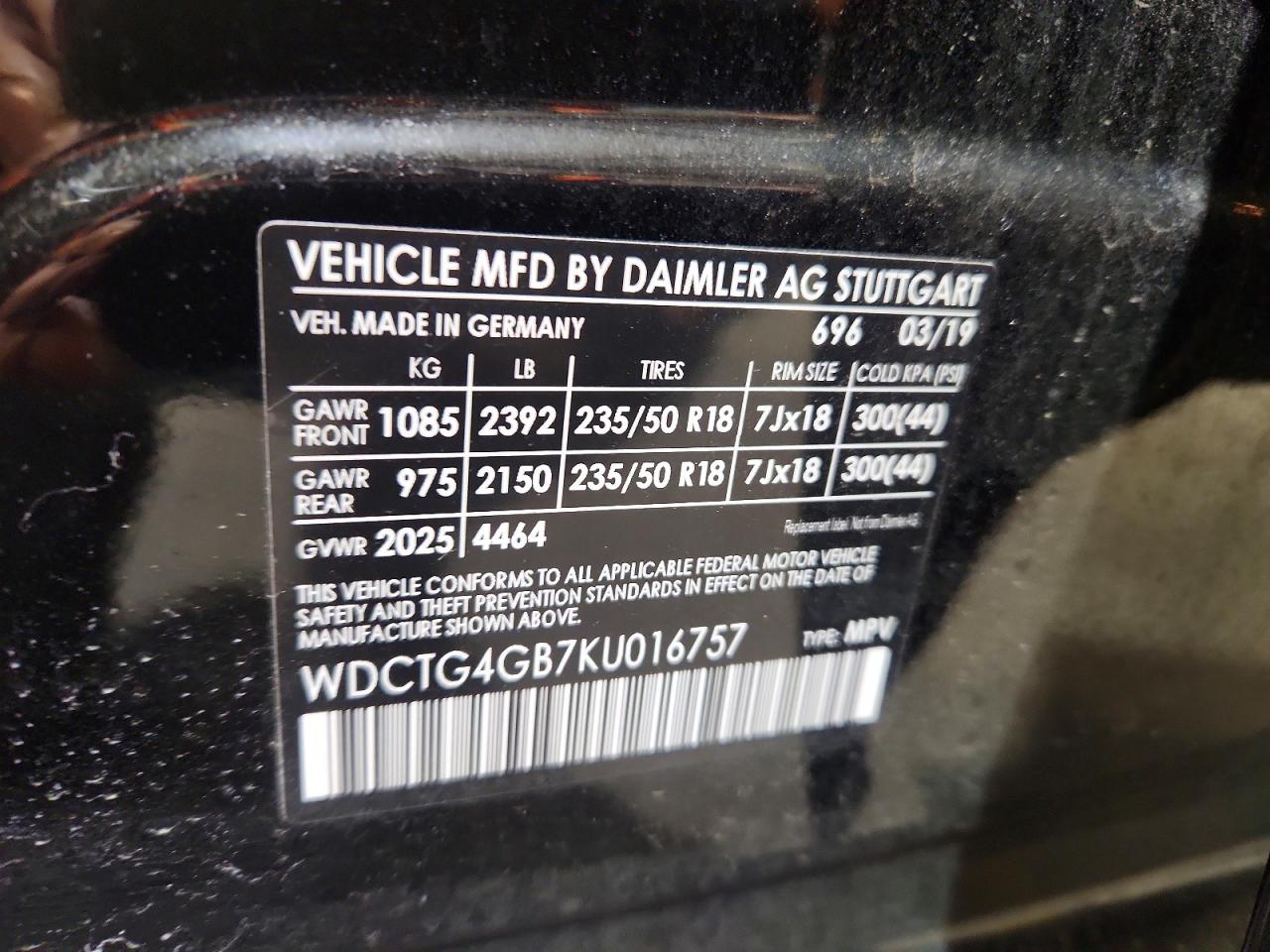 2019 MERCEDES-BENZ GLA 250 4MATIC photo 14