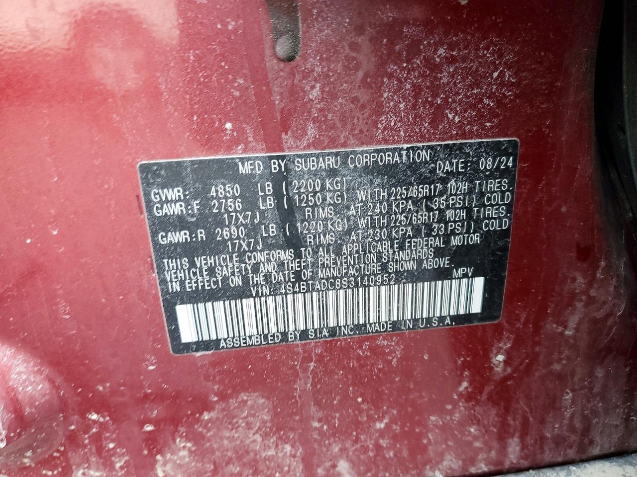 2025 SUBARU OUTBACK PREMIUM photo 25
