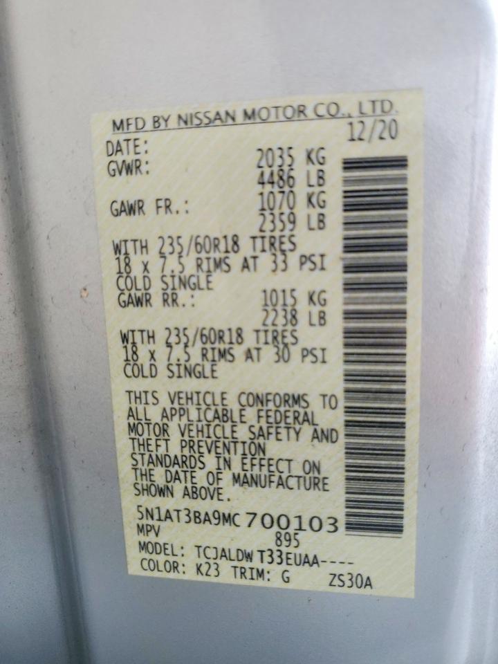 2021 NISSAN ROGUE SV photo 37