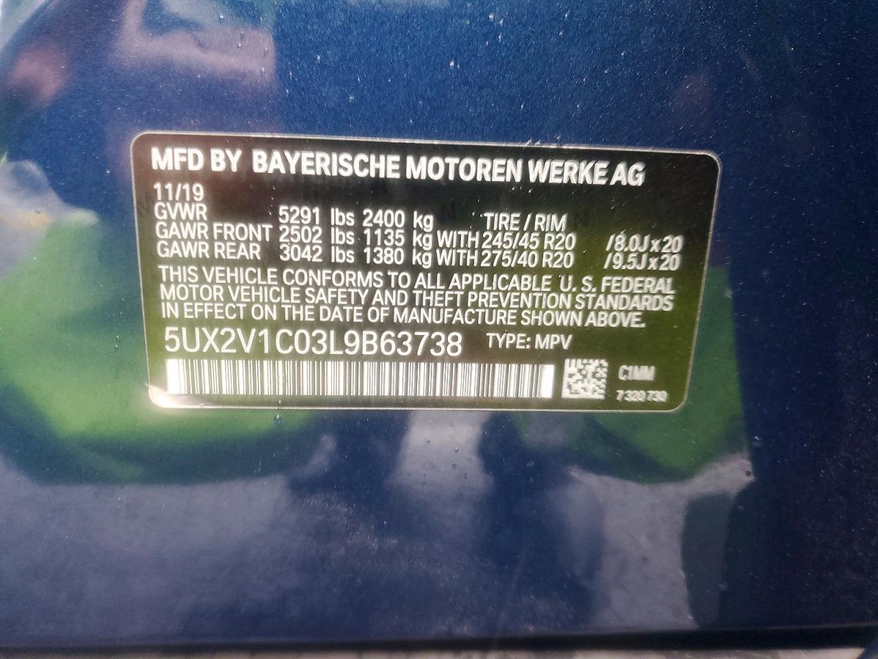 2020 BMW X4 XDRIVE30I photo 13
