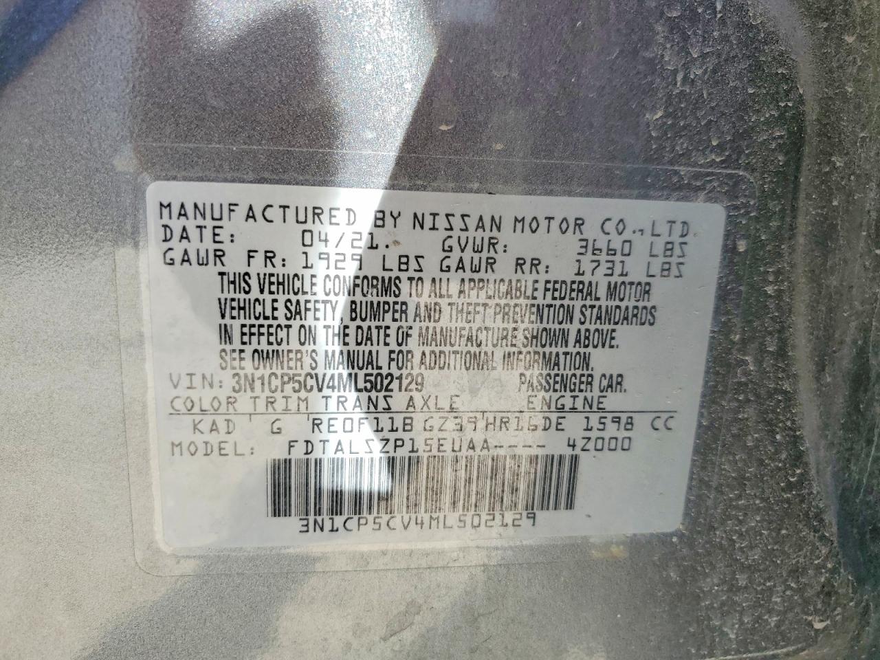 2021 NISSAN KICKS SV photo 40