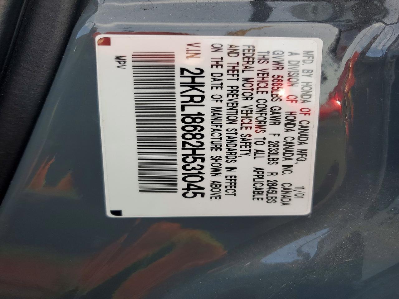 2002 HONDA ODYSSEY EX photo 37