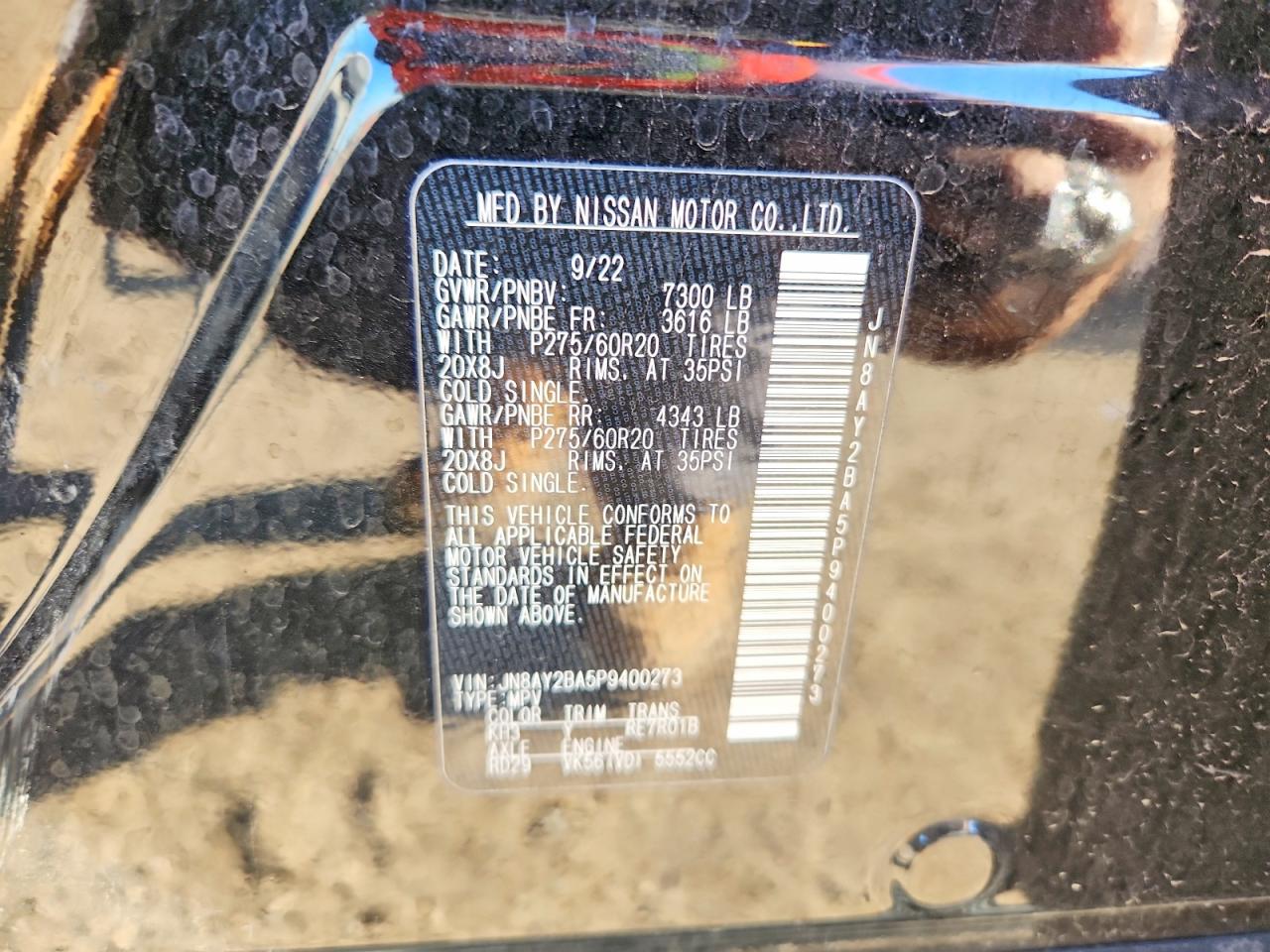 2023 NISSAN ARMADA SL photo 13