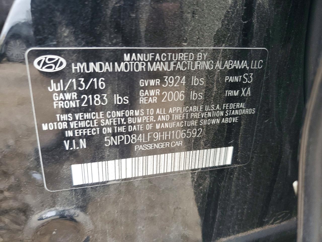 2017 HYUNDAI ELANTRA LIMITED photo 23