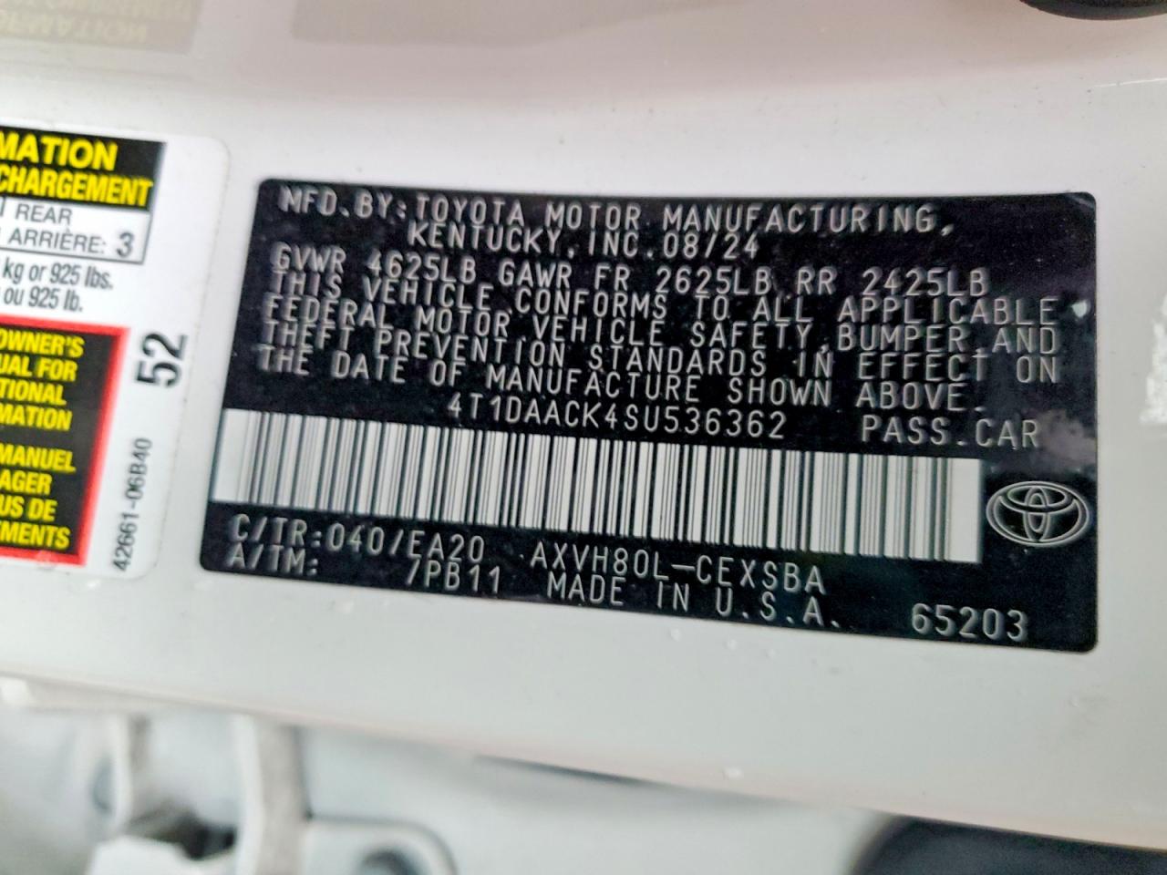 2025 TOYOTA CAMRY SE photo 34