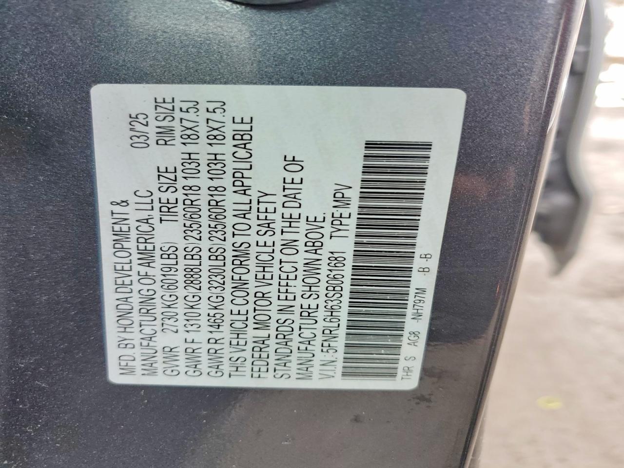 2025 HONDA ODYSSEY EXL photo 25