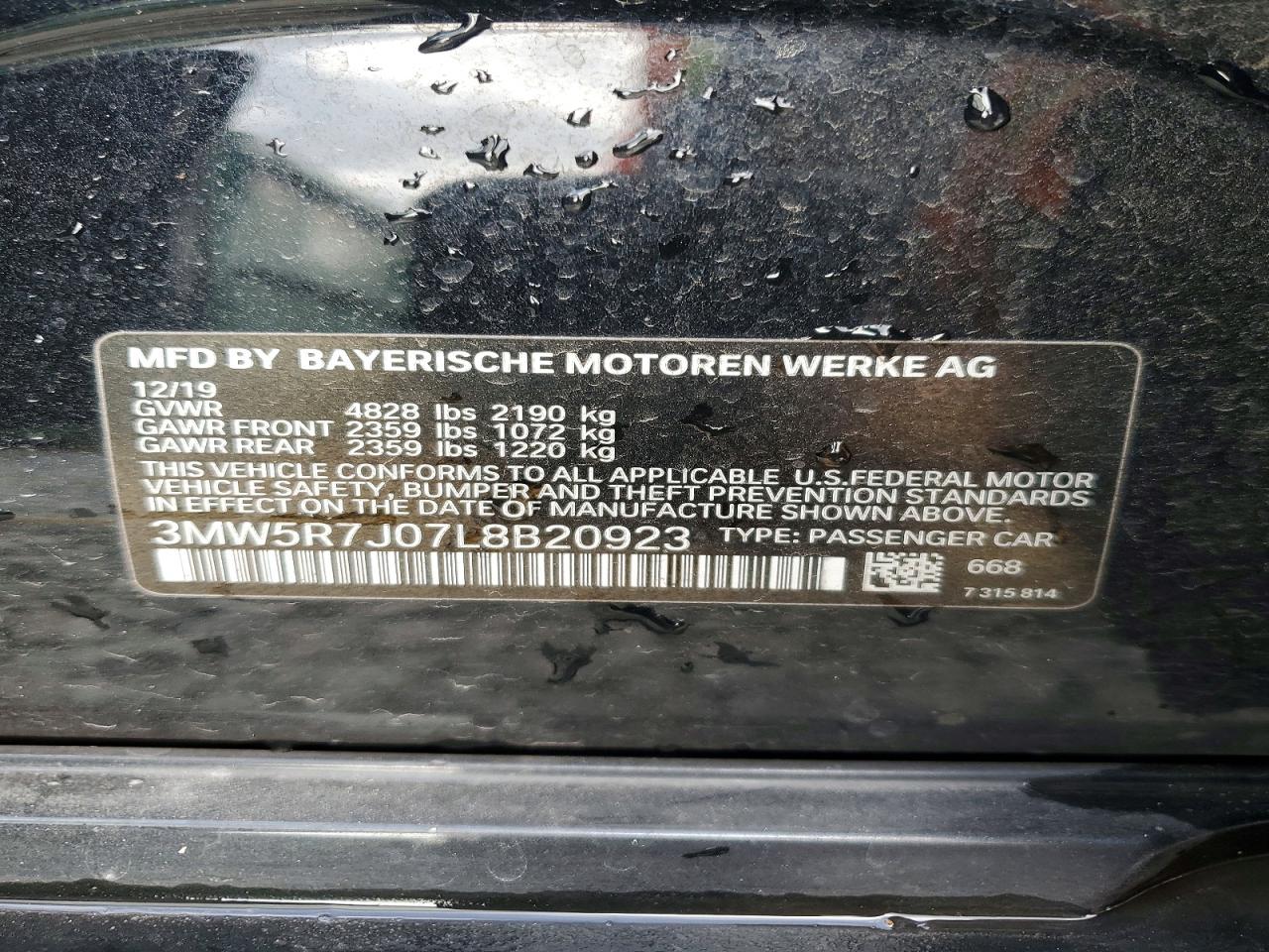 2020 BMW 330XI photo 12