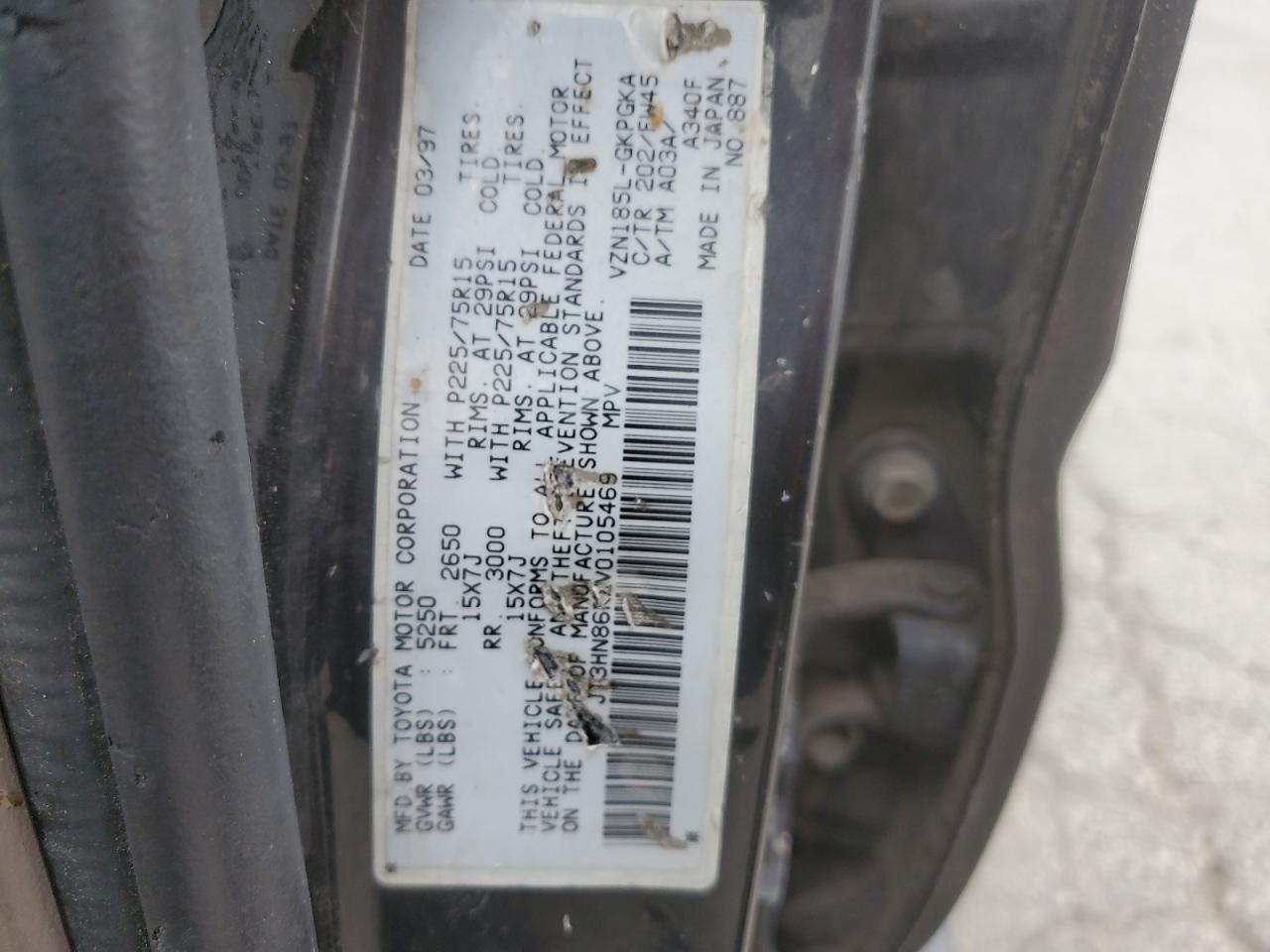 1997 TOYOTA 4RUNNER SR5 photo 34