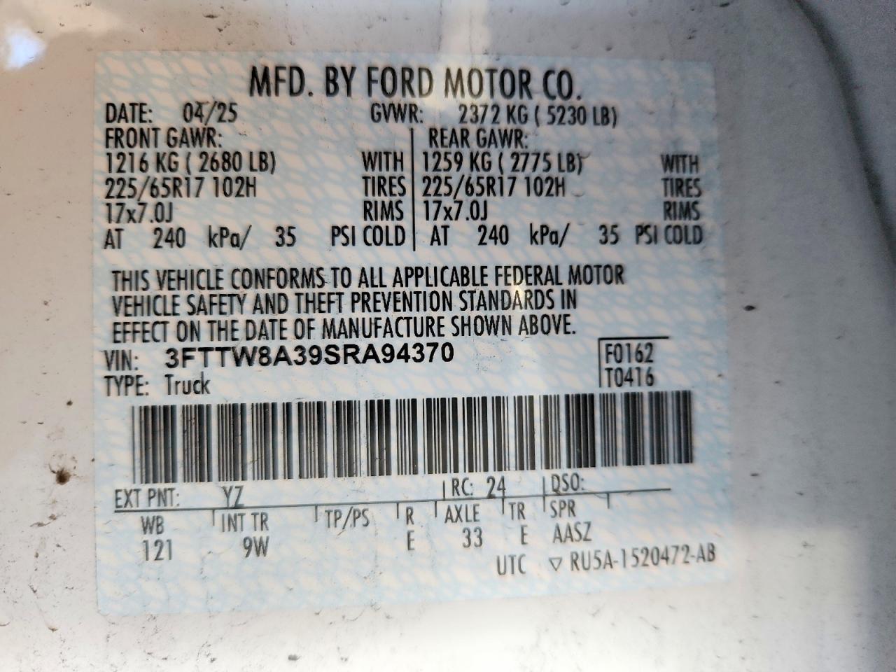 2025 FORD MAVERICK XL photo 12
