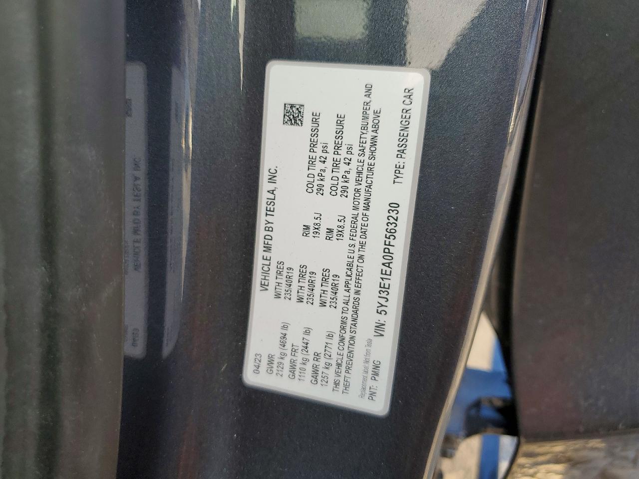 2023 TESLA MODEL 3 photo 23