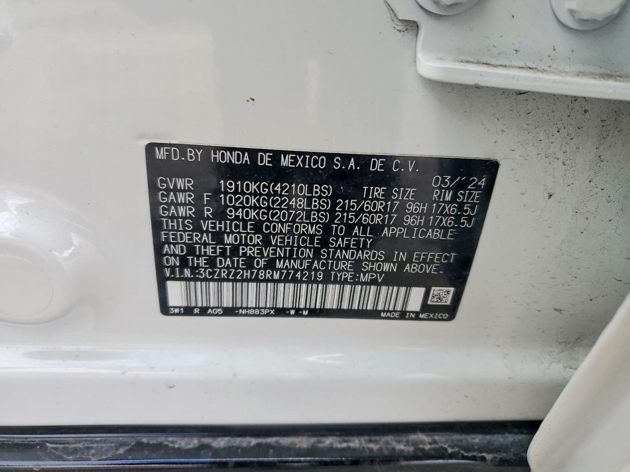 2024 HONDA HR-V EXL photo 25