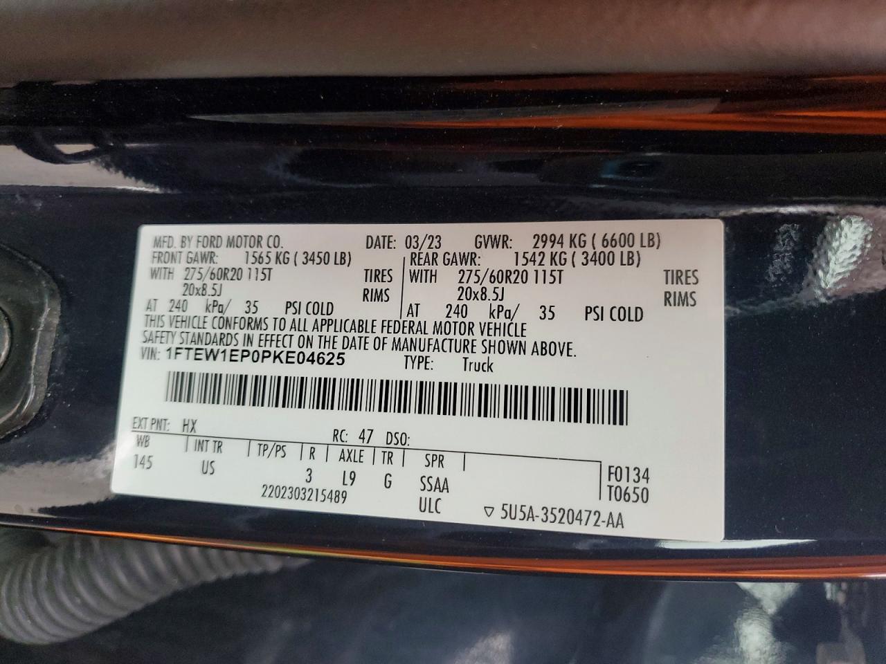 2023 FORD F150 SUPERCREW photo 34