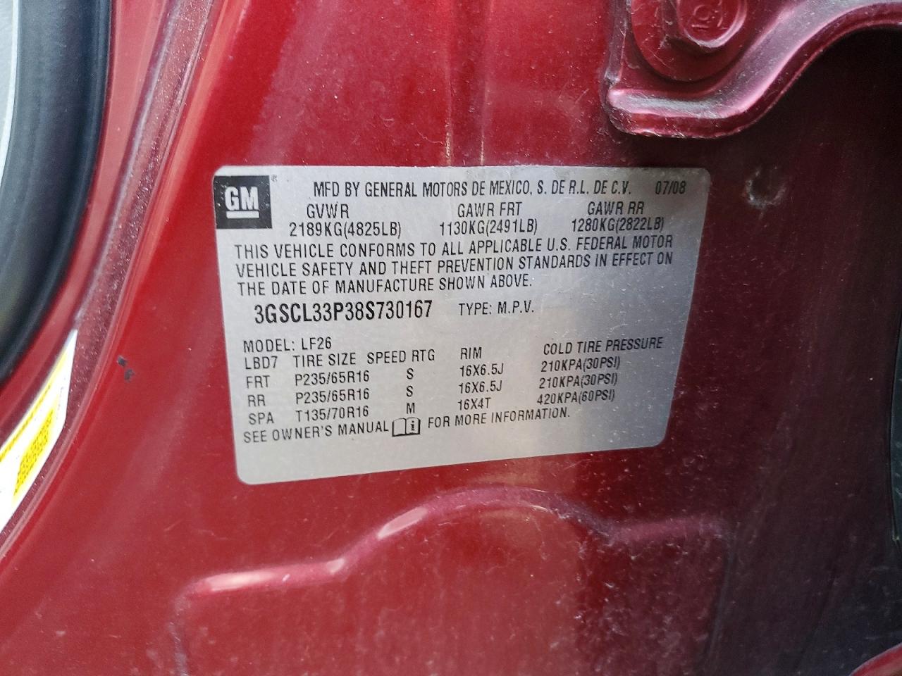 2008 SATURN VUE XE photo 40