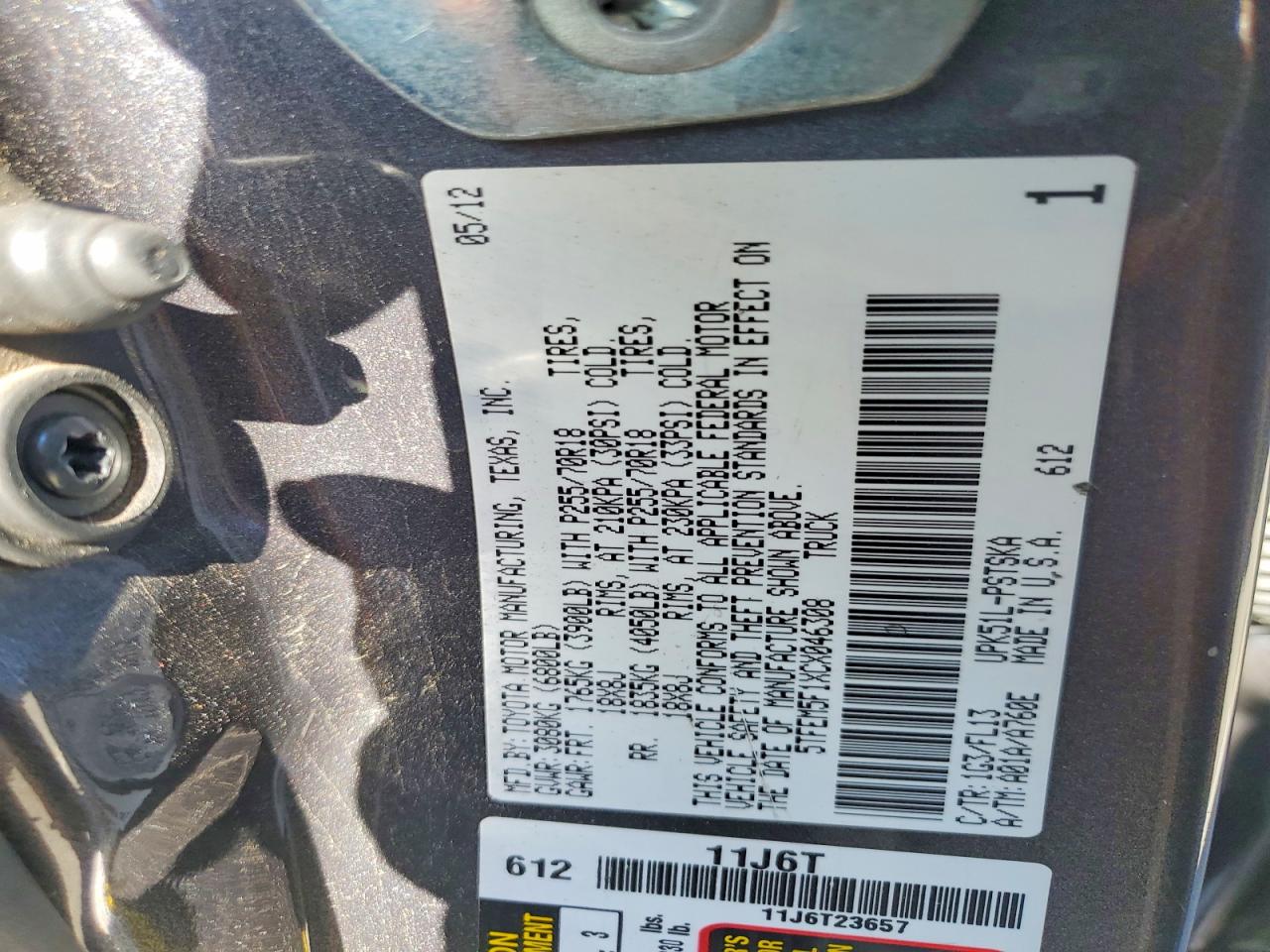 2012 TOYOTA TUNDRA GRADE photo 34