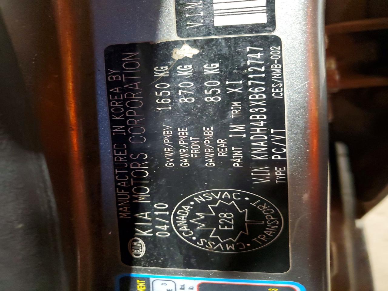 2011 KIA RIO BASE photo 13