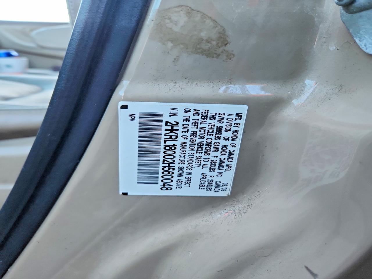 2002 HONDA ODYSSEY EXL photo 37