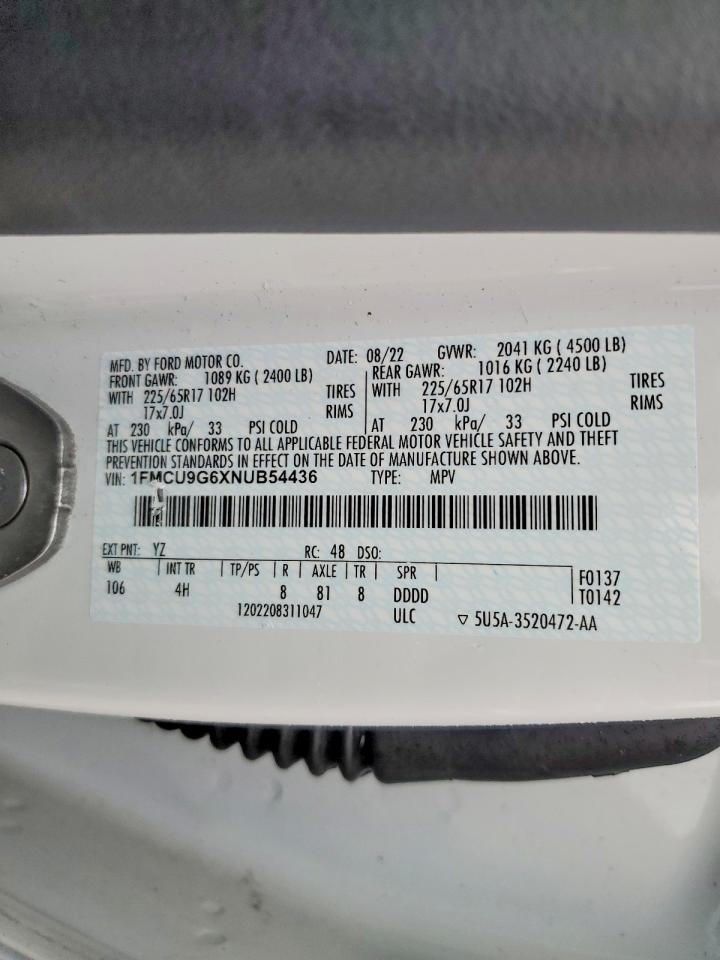 2022 FORD ESCAPE SE photo 37