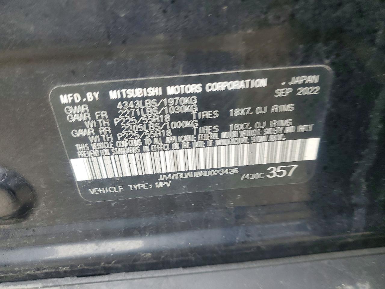 2022 MITSUBISHI OUTLANDER SPORT ES photo 25