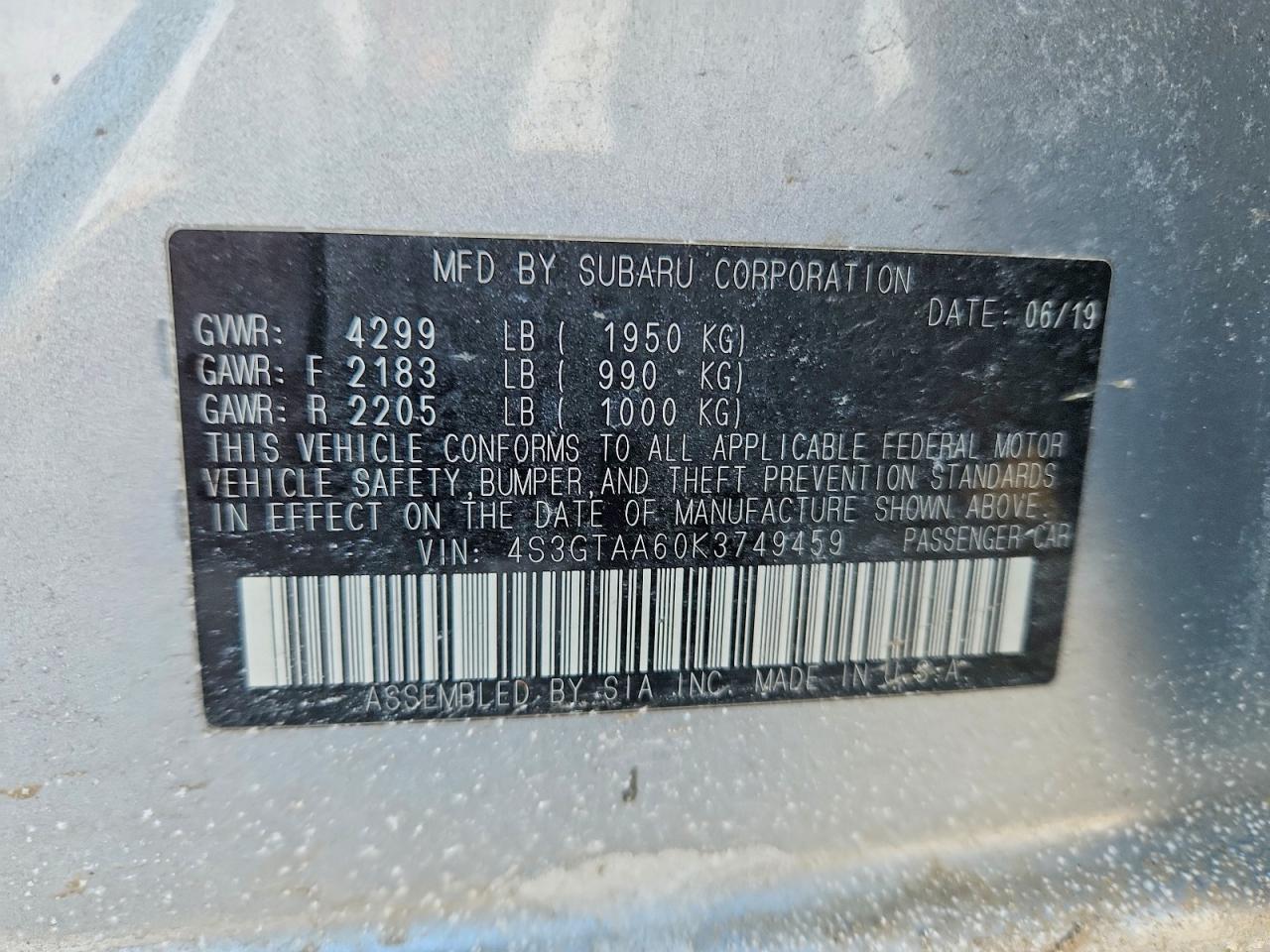 2019 SUBARU IMPREZA photo 25