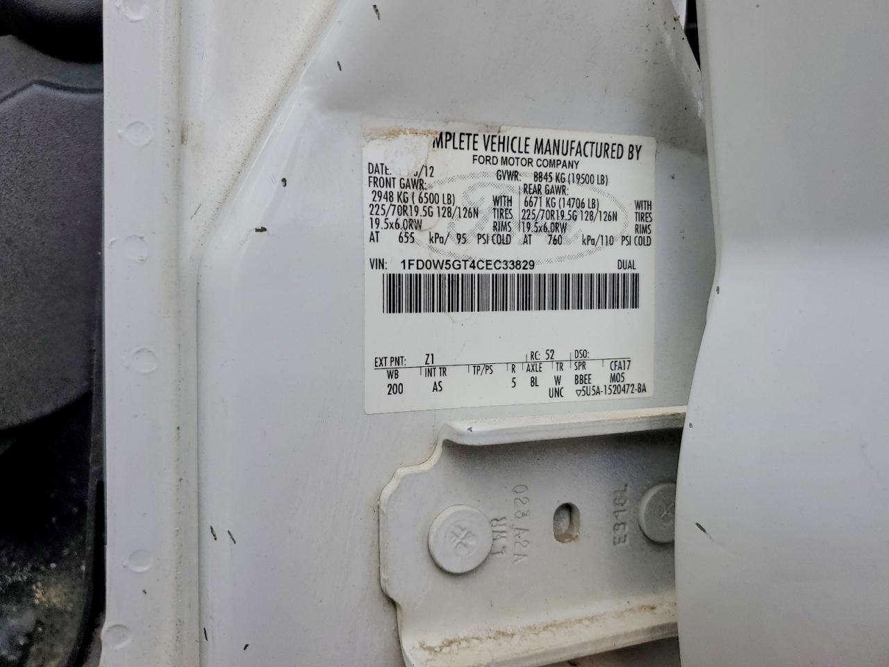 2012 FORD F550 SUPER DUTY photo 23