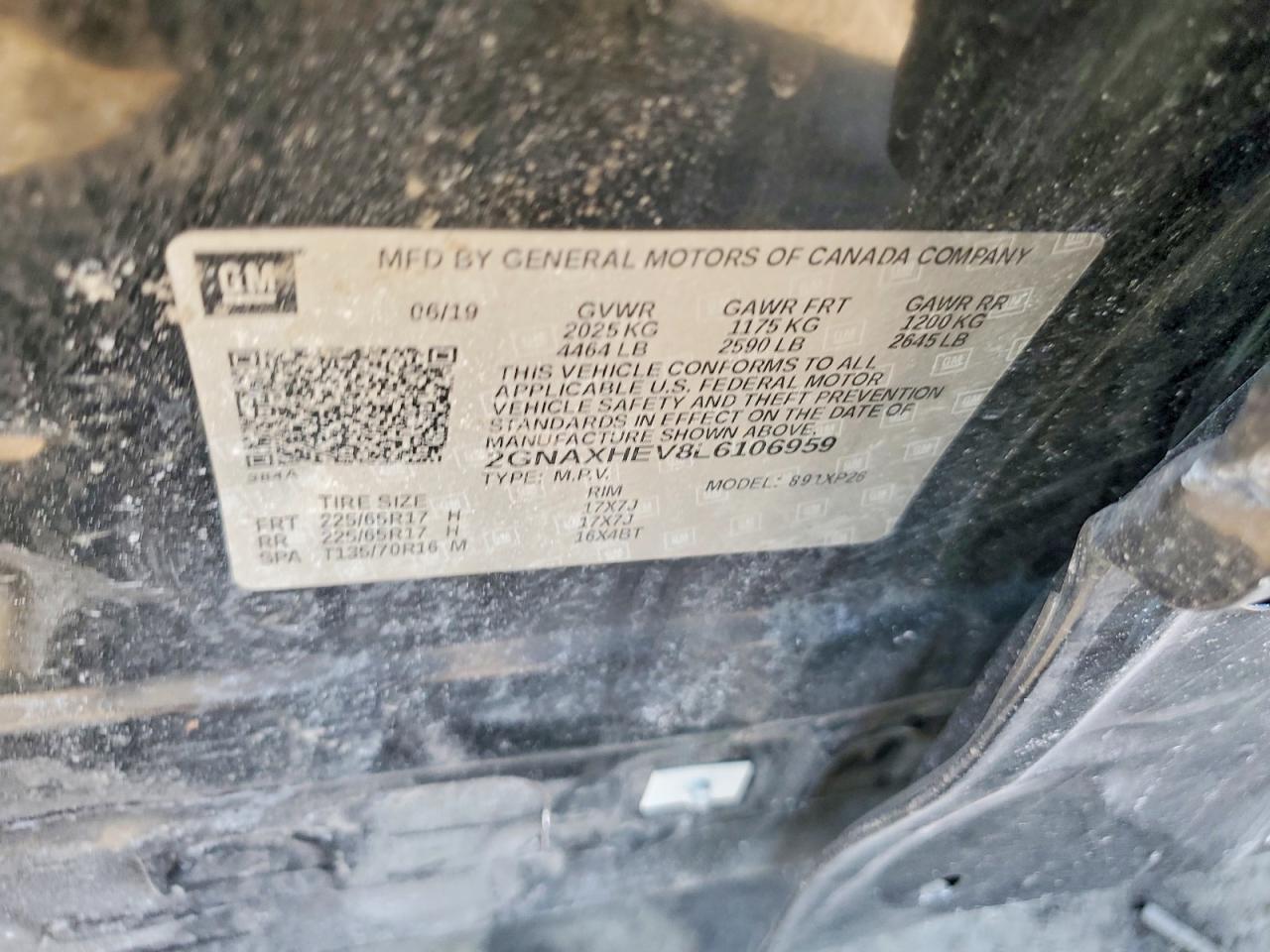 2020 CHEVROLET EQUINOX LS photo 25