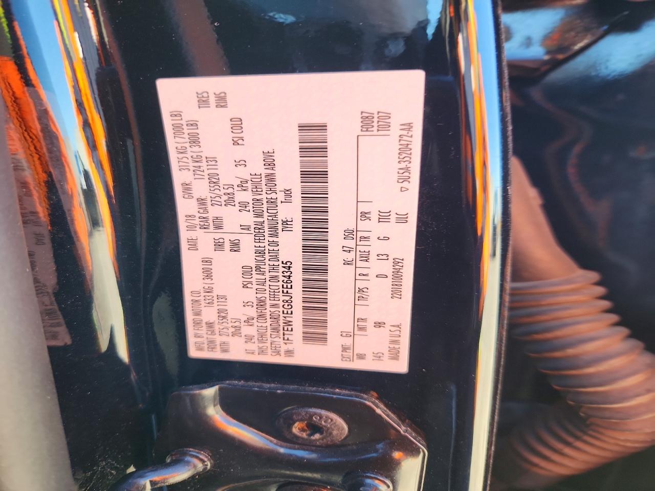 2018 FORD F150 SUPERCREW photo 12