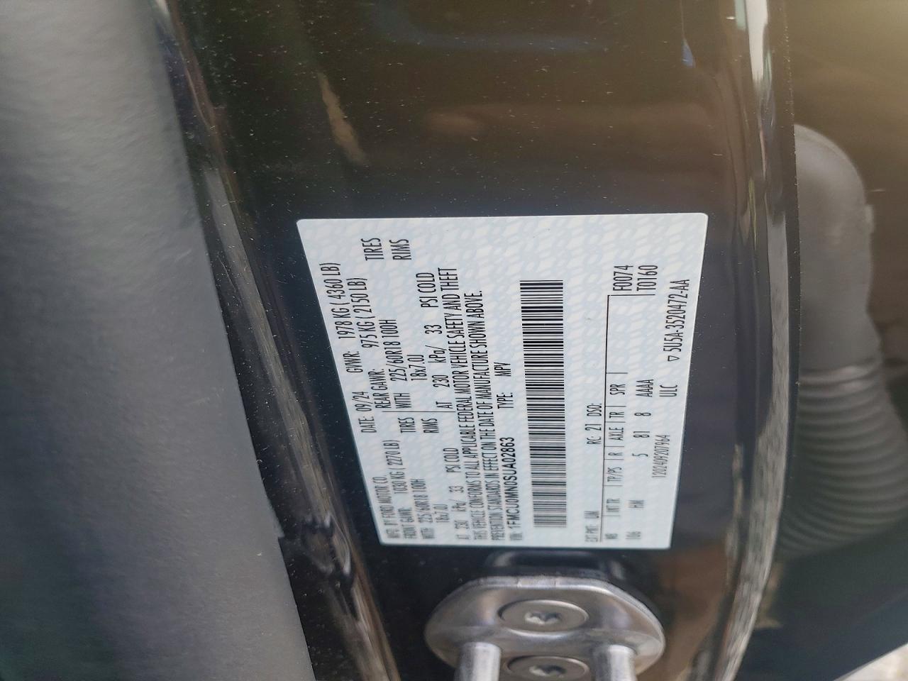 2025 FORD ESCAPE ST LINE photo 37