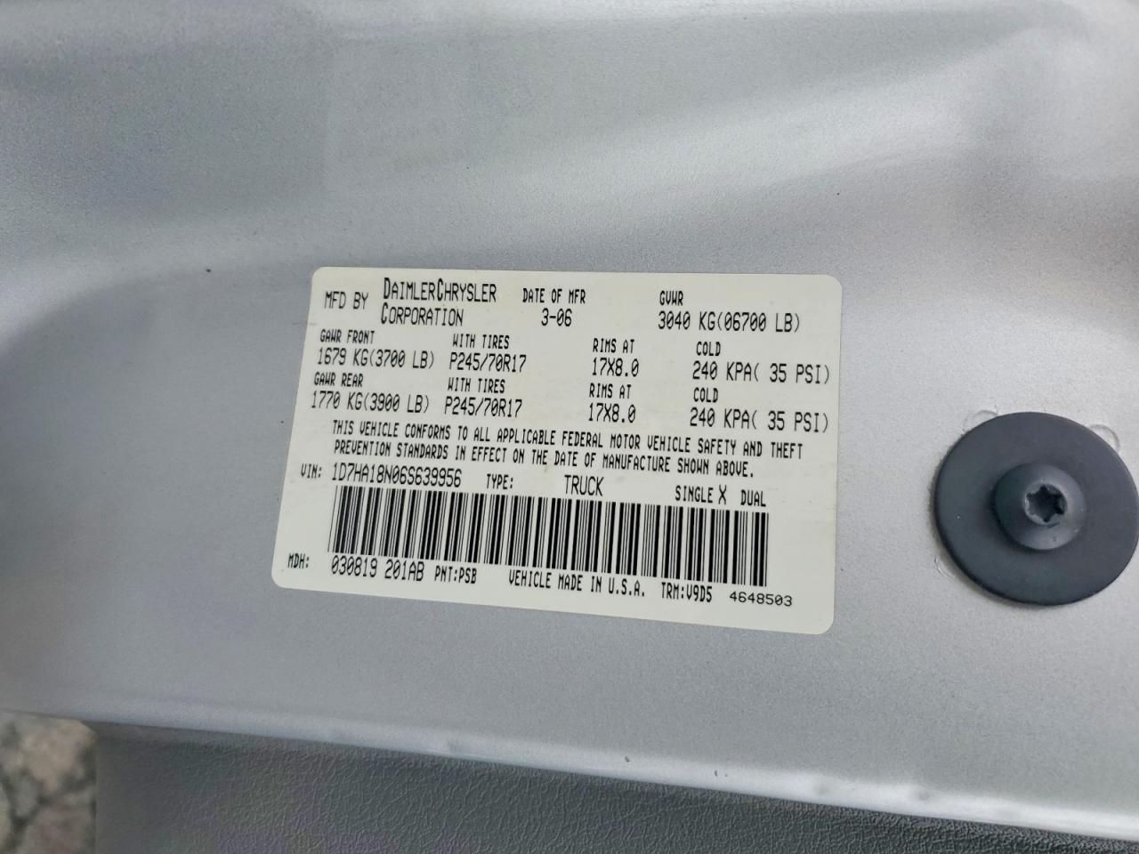 2006 DODGE RAM 1500 ST photo 25