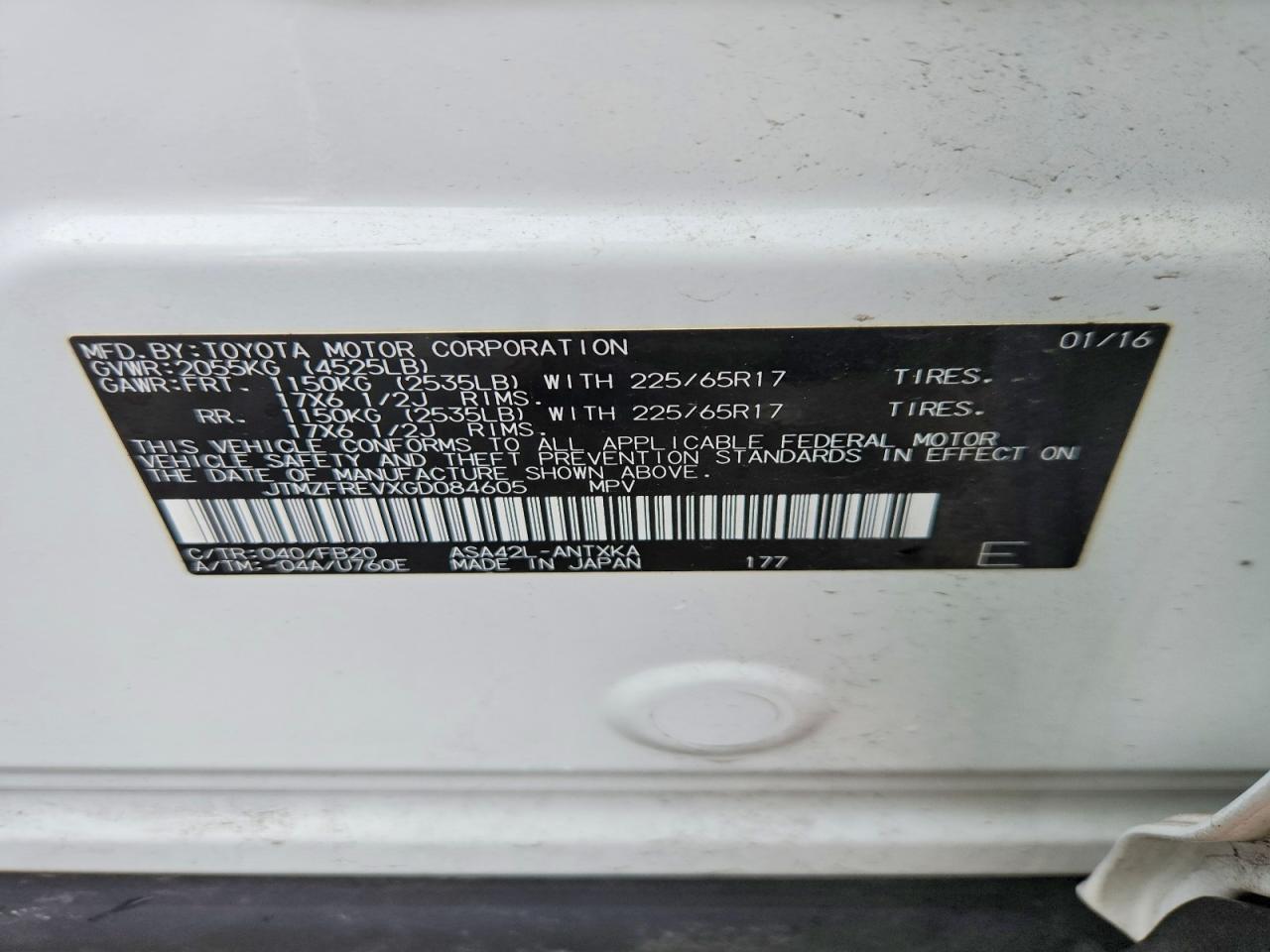 2016 TOYOTA RAV4 LE photo 13