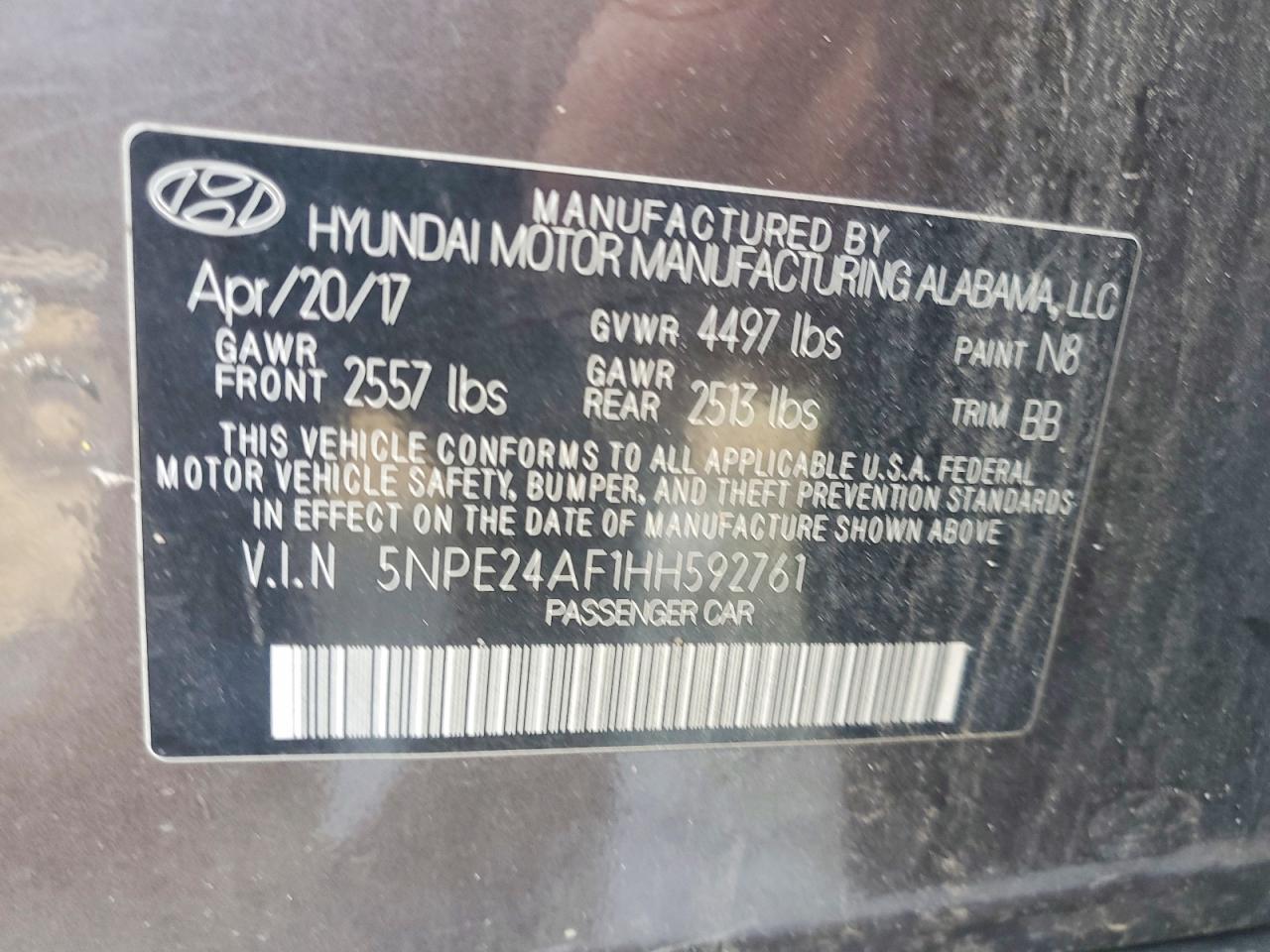 2017 HYUNDAI SONATA SE photo 23