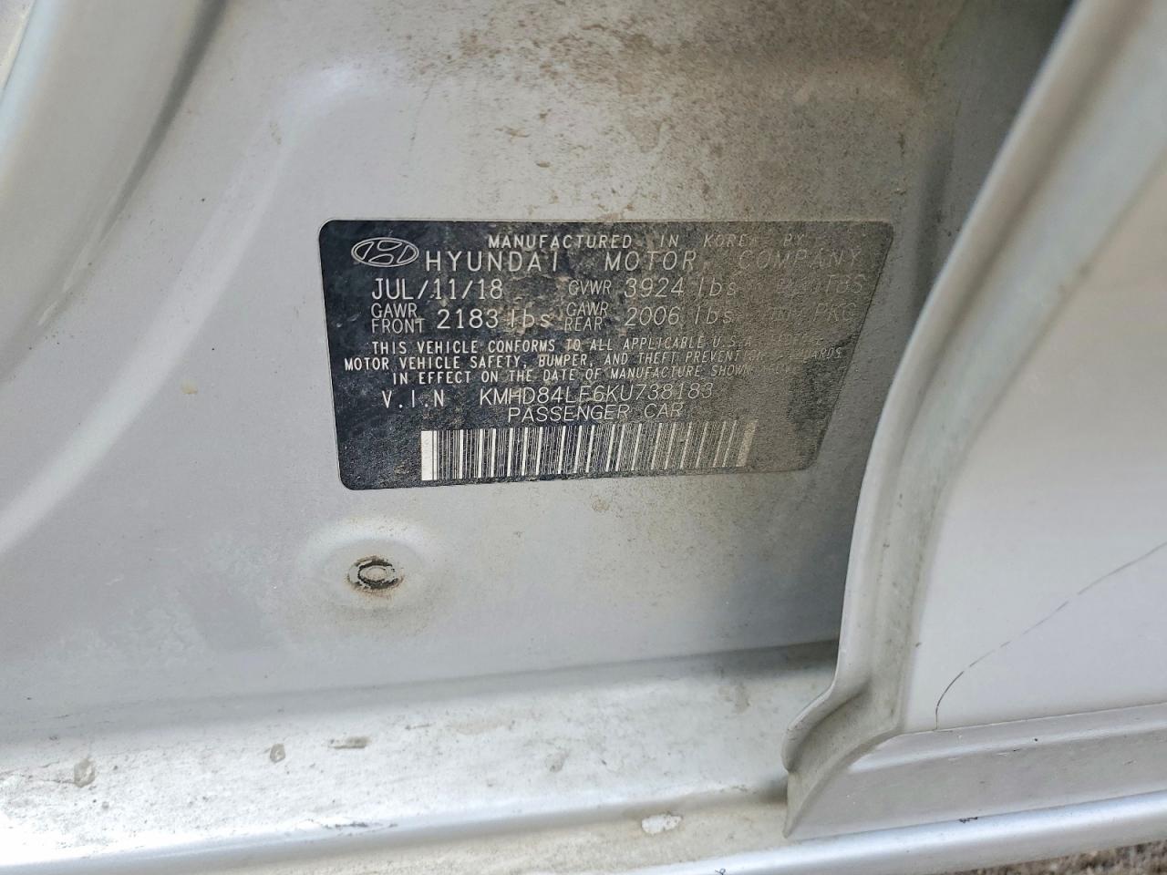 2019 HYUNDAI ELANTRA SEL photo 12