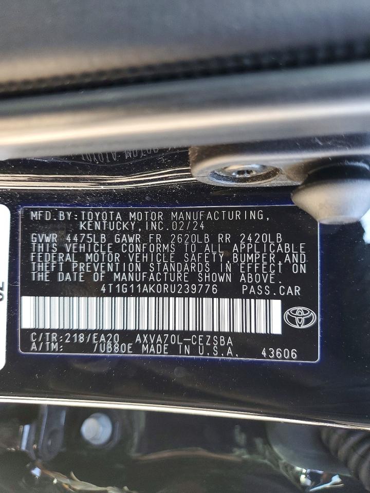 2024 TOYOTA CAMRY SE NIGHT SHADE photo 13