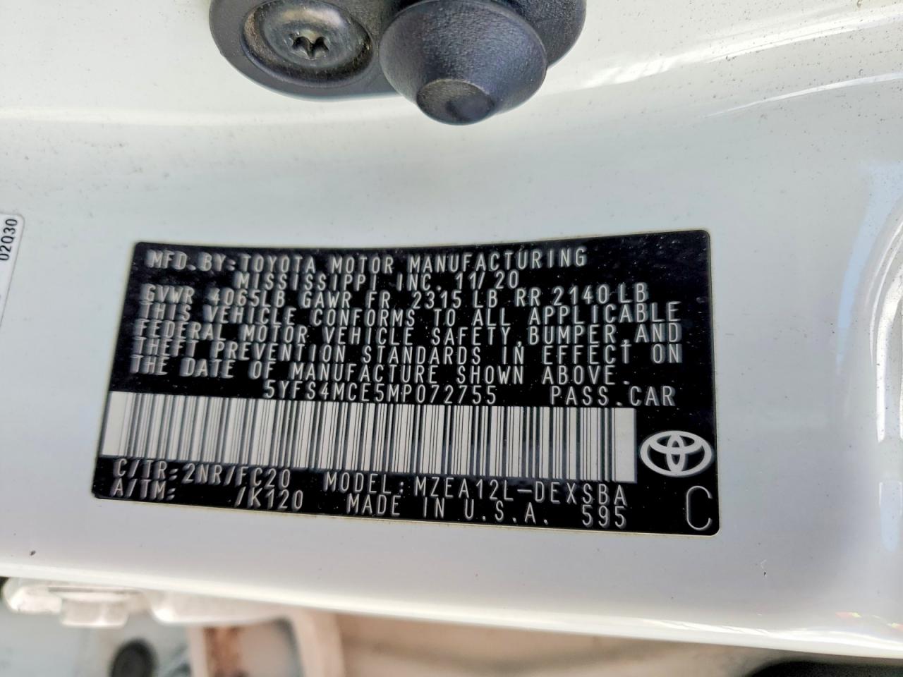 2021 TOYOTA COROLLA SE photo 13