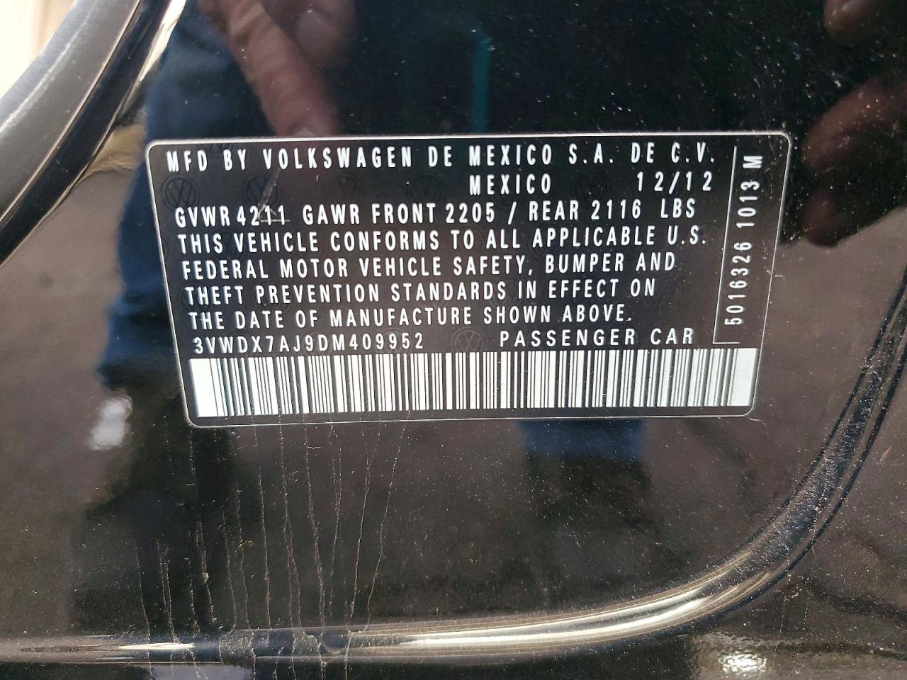 2013 VOLKSWAGEN JETTA SE photo 12