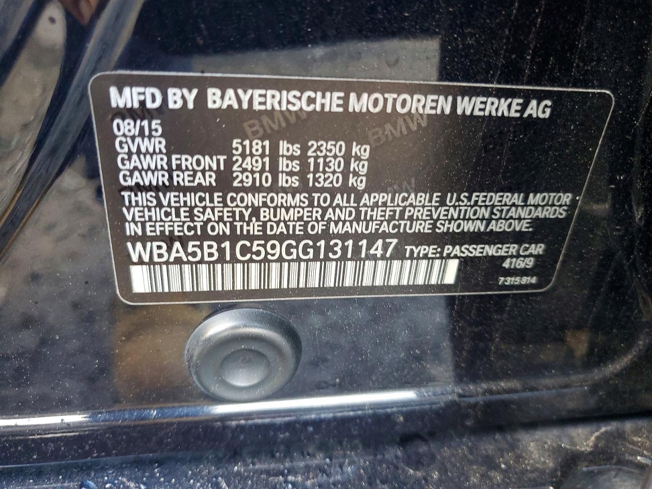 2016 BMW 535 I photo 25